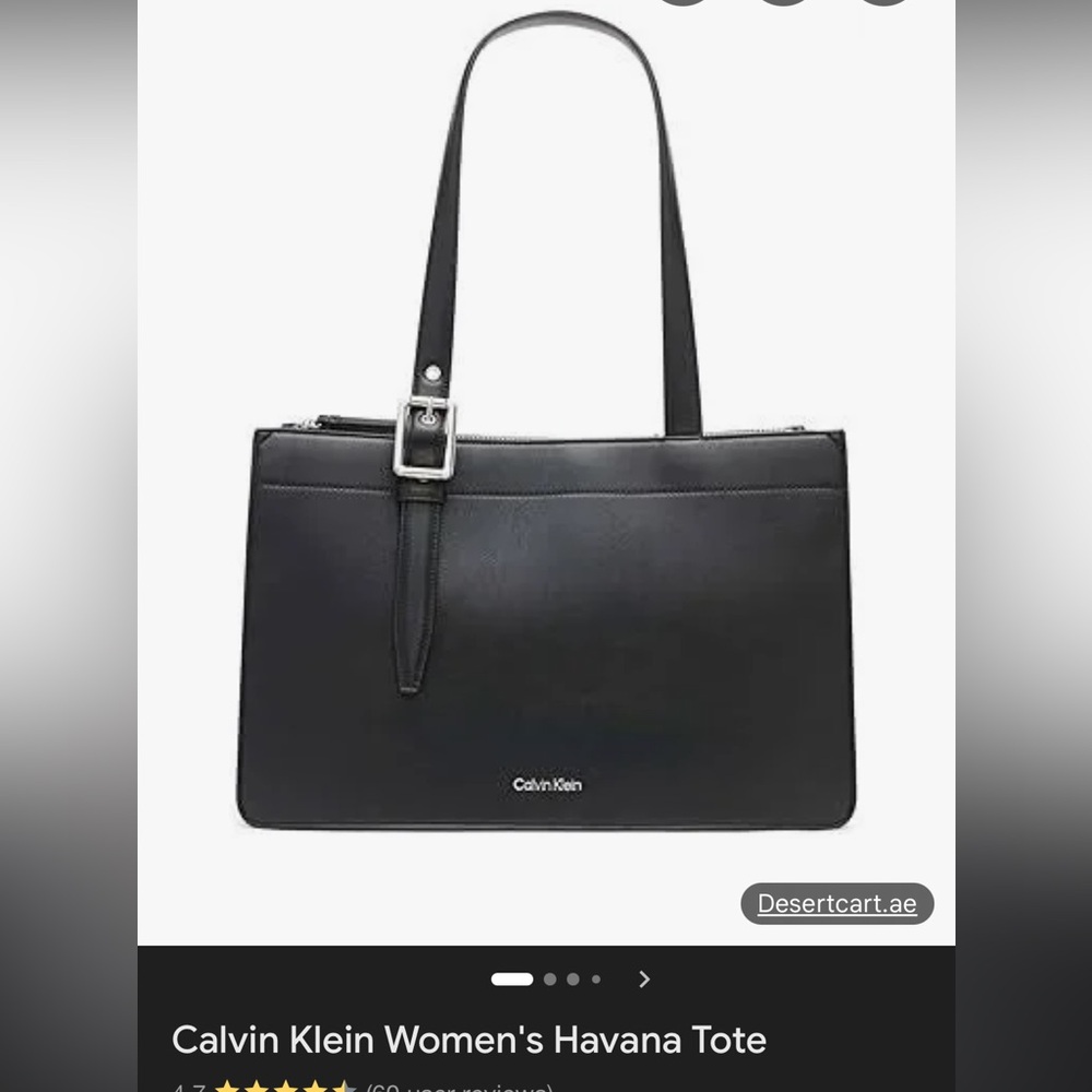 Calvin Klein Black Havana Women's Tote